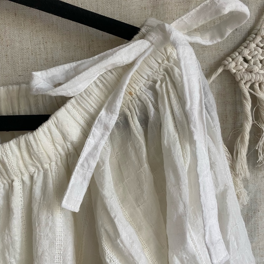 Cleobella White Off-Shoulder Mini Dress - Picture 13 of 13
